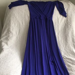 3 quarter sleeve Maxi dress